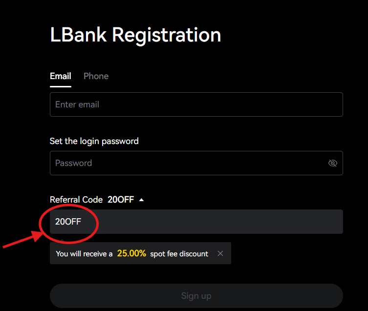 LBank Referral Code “20OFF” – Get 20% OFF Trading Fees + Earn 20 USDT Sign-Up Bonus