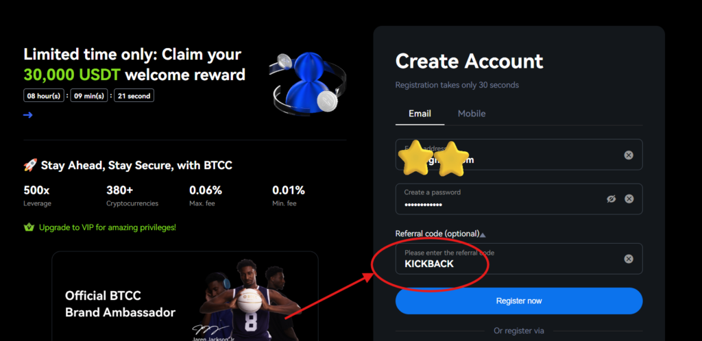 BTCC Referral Code “KICKBACK” – Get 10% Off Trading Fees + 30,000 USDT Welcome Bonus