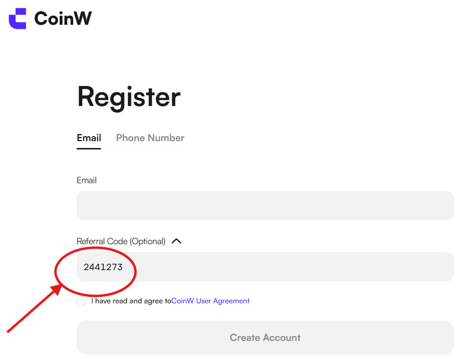 Coinw Referral Code "2441273" – Claim 15% Off Trading Fees