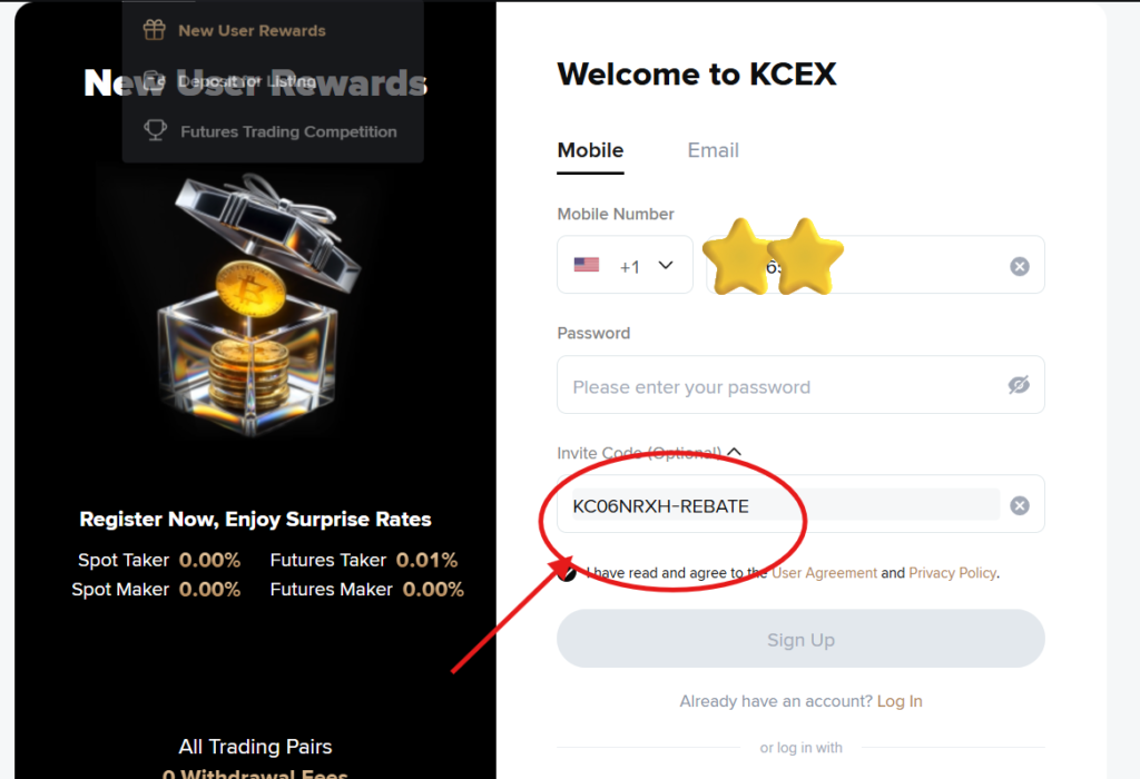 Kcex Exchange Invite Code “KC06NRXH-REBATE” – Get 10% Off Trading Fees
