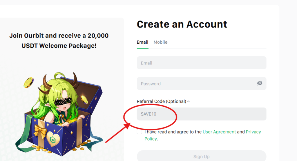 Código de indicação Ourbit “SAVE10” - Ganhe 15% de desconto nas taxas de negociação + 20.000 USDT de bônus de boas-vindas